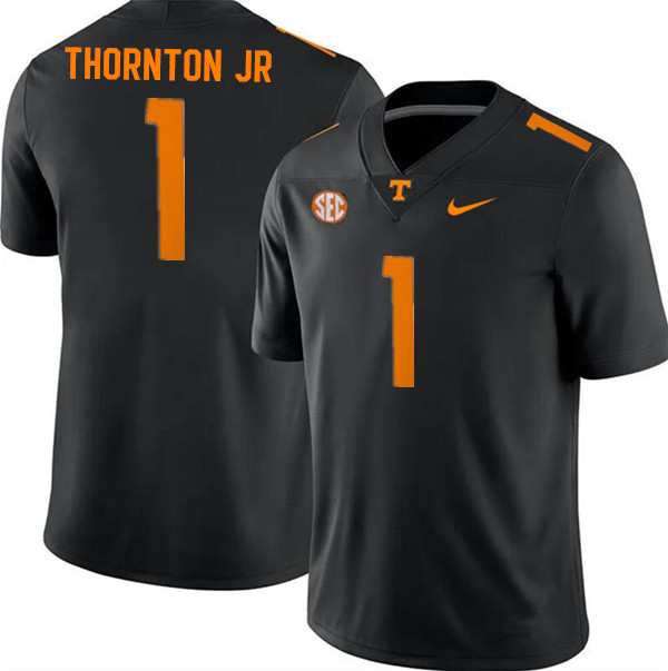 Tennessee Volunteers #1 Dont'e Thornton Jr. College Football Jerseys Stitched Sale-Black